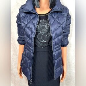 Michael Kors Blue Quilted Puffer Jacket